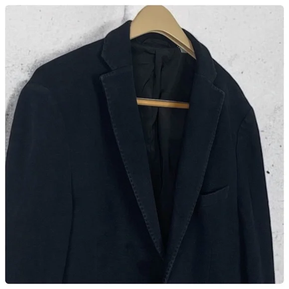 Michael Kors Black Mixed Media Techno Blazer 42L